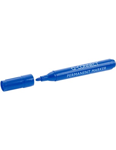 Rotulador q-connect marcador permanente azul...