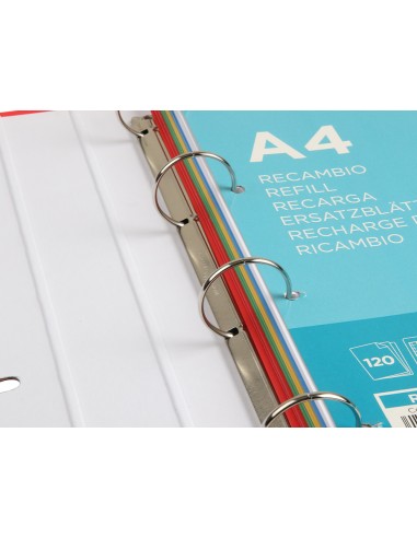 Carpeta con recambio liderpapel a4 cuadro 5 mm...