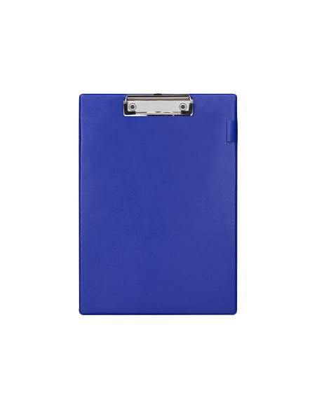 Portanotas q-connect miniclips pvc din a4 azul