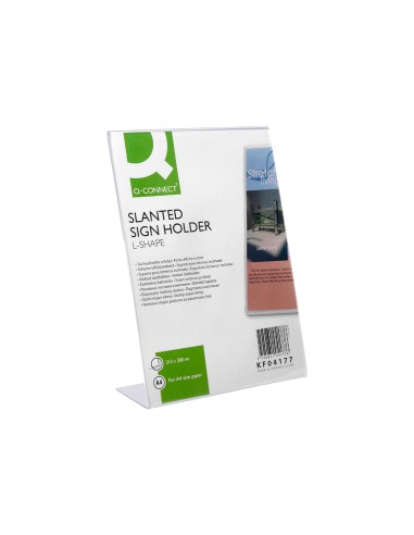 Expositor sobremesa q-connect con forma de l...