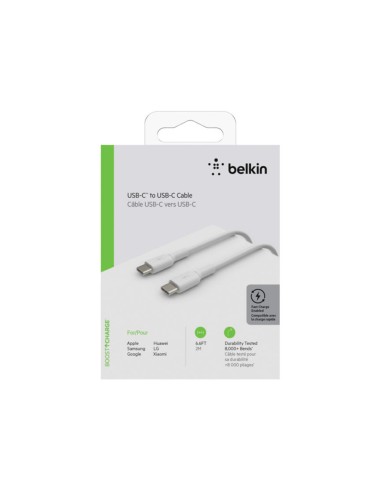 Cable belkin cab003bt2mwh cable usb-c a usb-c...