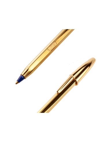 Boligrafo bic cristal celebration oro tinta...