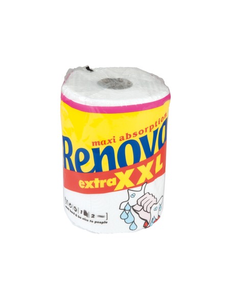 Papel de cocina renova xxl maxi ultra absorbente 2 capas 28,8 m