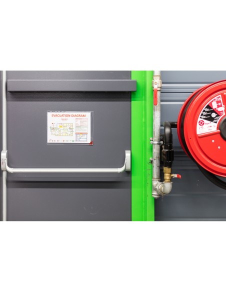 Funda de presentacion djois adhesiva removible din a4 con esquina magnetica capacidad para 10 hojas pack 5 unidades