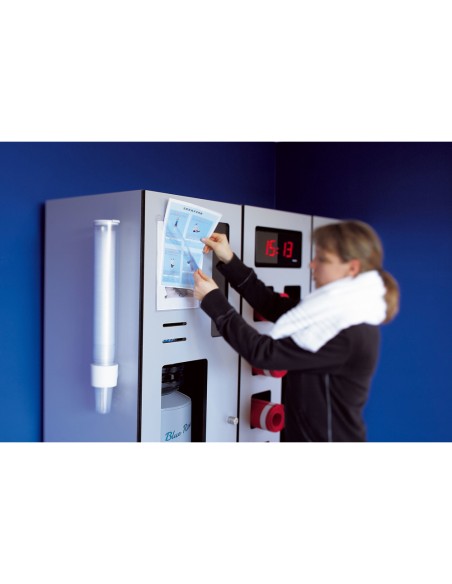 Funda de presentacion djois adhesiva removible din a4 con esquina magnetica capacidad para 10 hojas pack 5 unidades