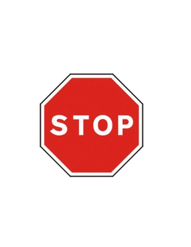 Pictograma syssa señal vial stop en acero...