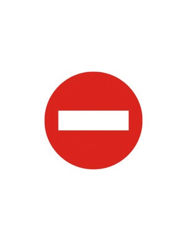 Pictograma syssa señal vial entrada prohibida...