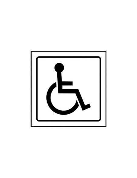 Pictograma syssa señal de discapacitados en pvc 105x105 mm