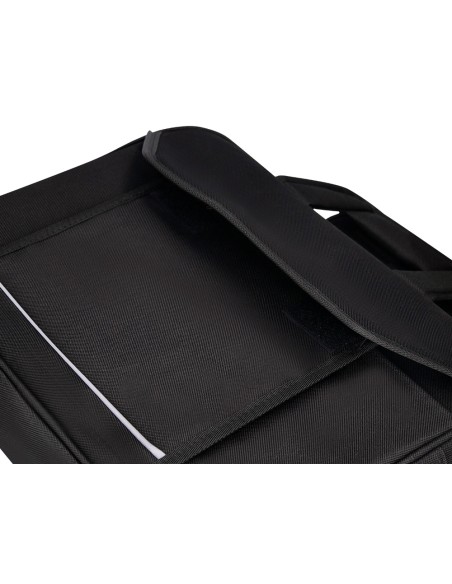 Maletin para portatil q-connect 15,4\" negro 1 asa 2 bolsillos exteriores medidas 390x290x90 mm