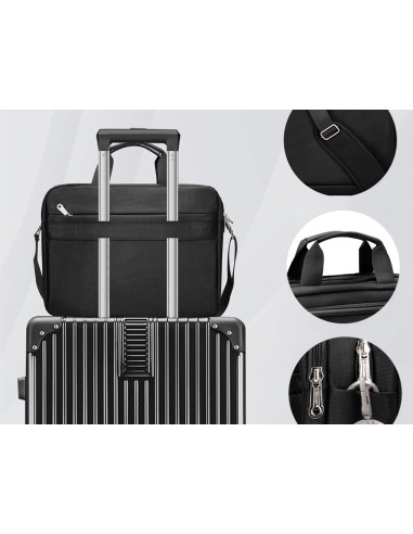 Maletin para portatil q-connect 15,5\" negro 1...