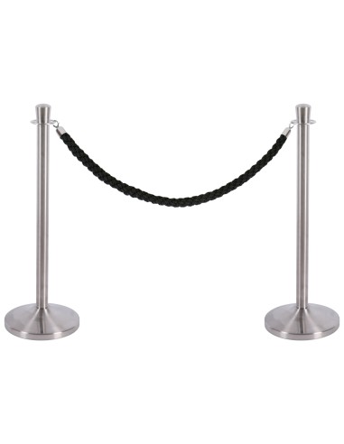 Poste separador cromado satinado altura 940 mm...