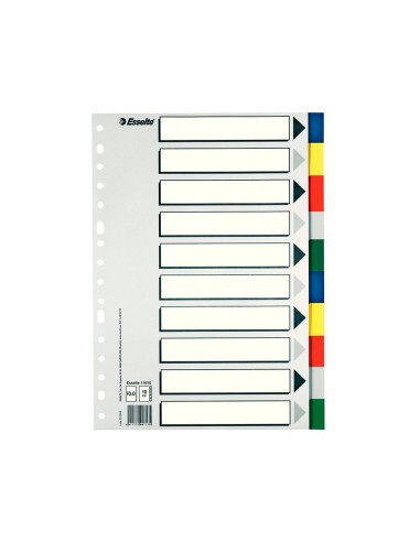Separador esselte plastico juego de 10...
