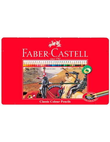 Lapices de colores faber castell caja metalica...