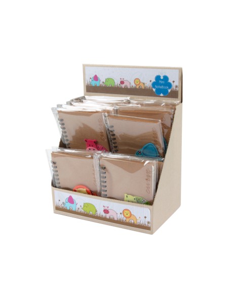 Bloc espiral fantasia animales mini 95x102mm papel 70g/m2