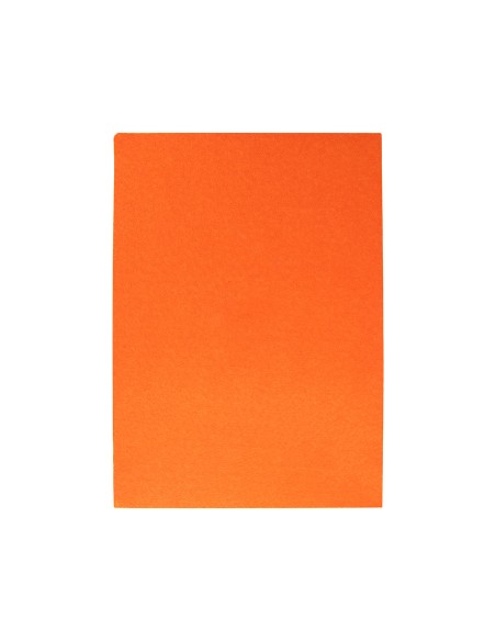 Goma eva liderpapel 50x70cm 60g/m2 espesor 2mm textura toalla naranja