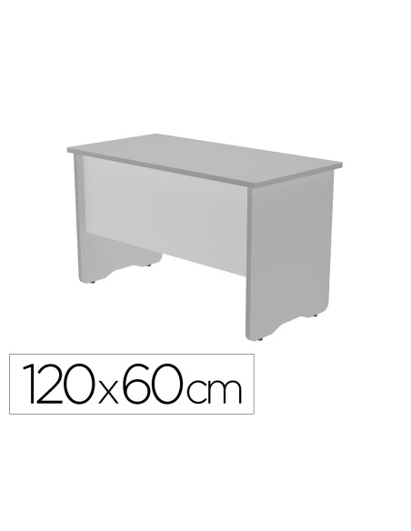 Mesa de oficina rocada work 2000ab02 gris/gris 120x60 cm