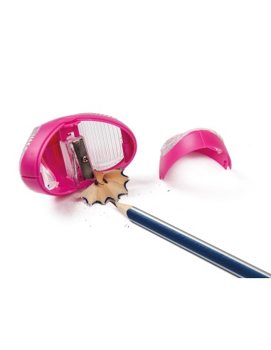 Sacapuntas liderpapel star plastico 1 uso con...