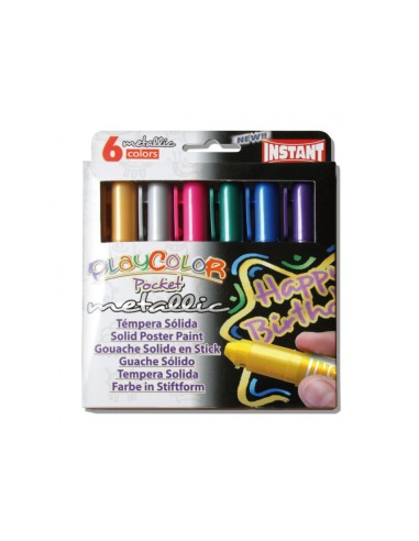 Tempera solida en barra playcolor pocket...