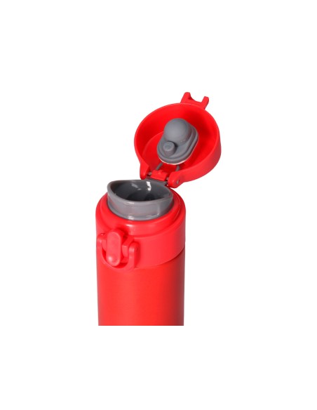 Termo liderpapel acero inoxidable con doble cobertura y sistema de apertura facil con boton 330 ml