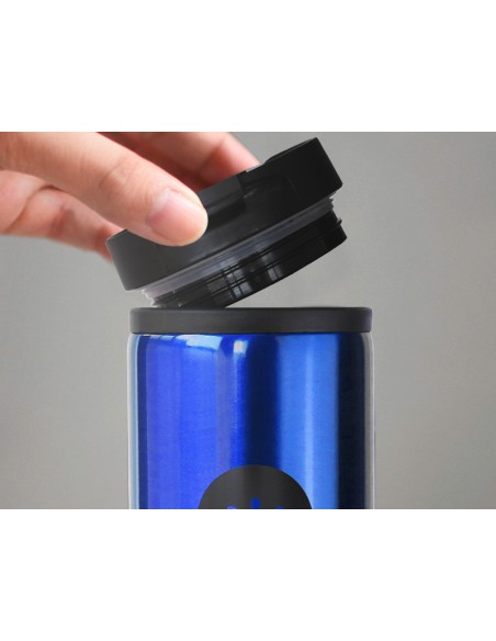 Vaso antartik acero inoxidable con tapa dosificador de seguridad y base acolchada 290 ml color azul