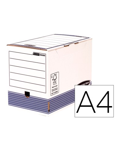 Caja archivo definitivo fellowes a4 carton...