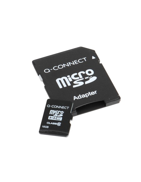 Memoria sd micro q-connect flash 16 gb clase 6 con adaptador