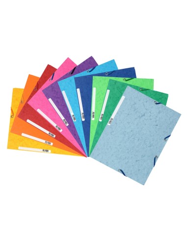 Carpeta exacompta gomas cartulina lustrada tres...