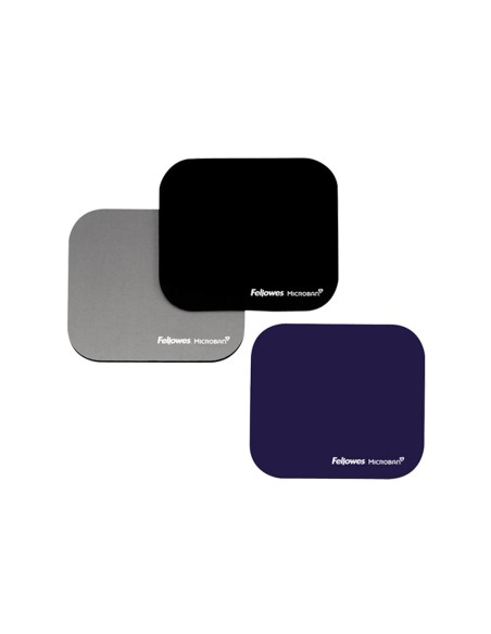 Alfombrilla para raton fellowes con proteccion microban color gris 226x192x3 mm