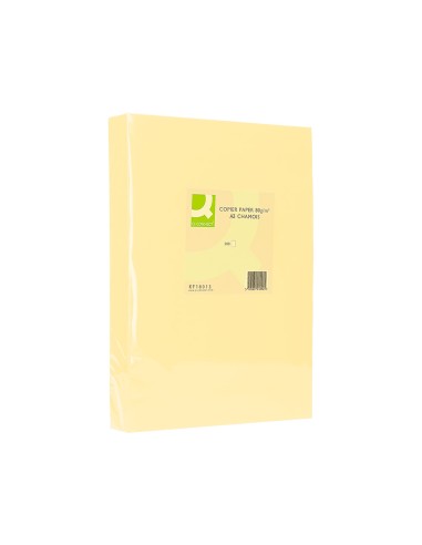 Papel color q-connect din a3 80gr champagne...