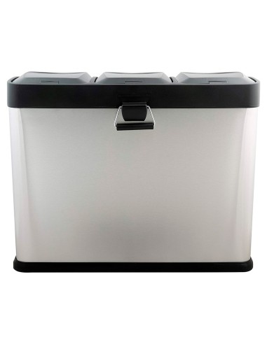 Papelera contenedor q-connect metalica con...
