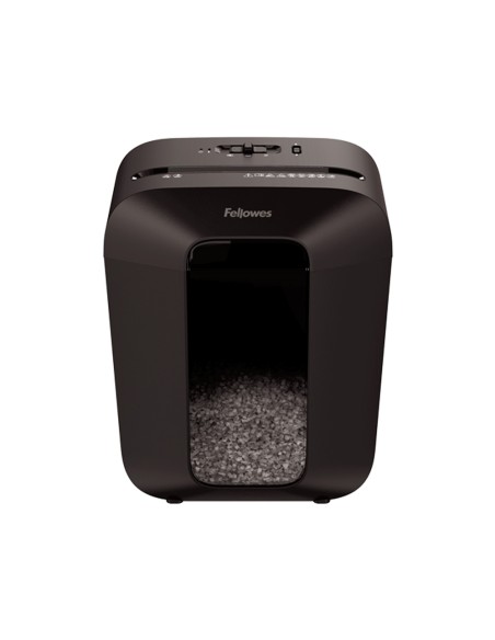 Destructora de documentos fellowes lx-41 capacidad 8h seguridad p4 destruye grapas clips y tarjeta papelera 17 l