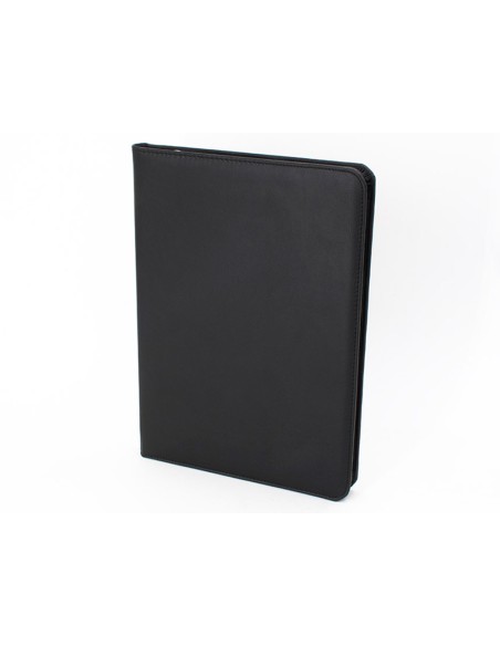 Carpeta portafolios q-connect artesania a4 similpiel negro cremallera y dptos. 332x262x30 mm fabricada en ubrique