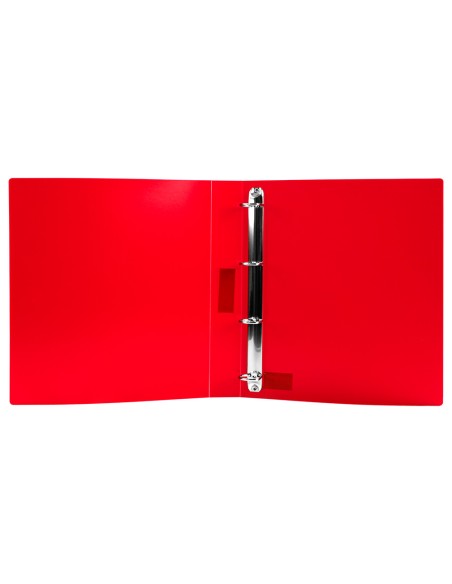 Carpeta liderpapel 4 anillas 25mm mixtas polipropileno din a4 colores surtidos expositor de 12 unidades