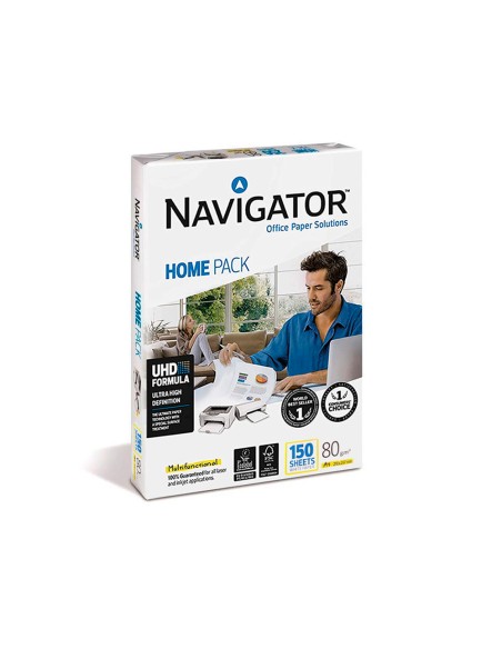 Papel fotocopiadora navigator din a4 80 gramos paquete de 150 hojas