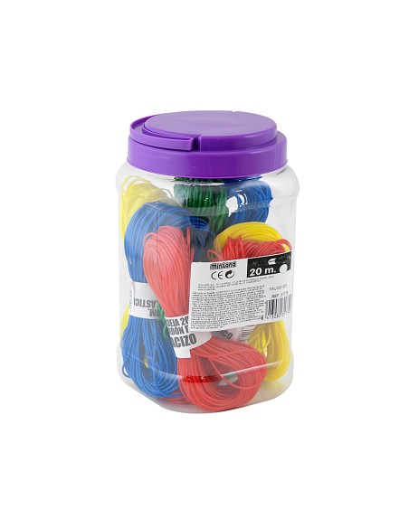 Juego miniland macarron bote 8 madejas 20 metros 4 colores surtidos