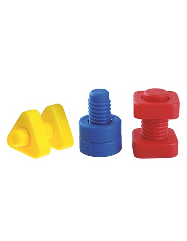Juego miniland tornillos y tuercas plastico 48...