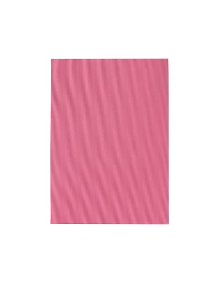 Goma eva ondulada liderpapel 50x70cm 2,2mm de espesor rosa