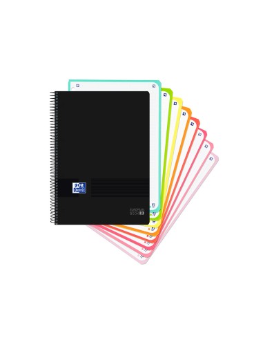 Cuaderno espiral oxford ebook 8 tapa plastico...