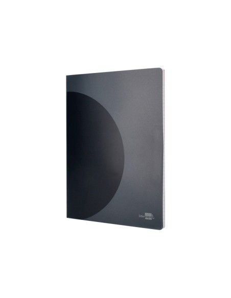 Libreta liderpapel 360 tapa de plastico a5 48 hojas 90gr 5mm con doble margen tapa negra