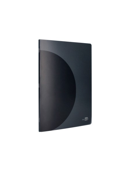 Libreta liderpapel 360 tapa de plastico a4 48 hojas 90gr horizontal con doble margen tapa negra