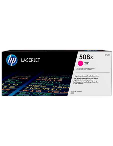Toner hp color laserjet entreprise m552 / m553 / m577 magenta 9500 paginas
