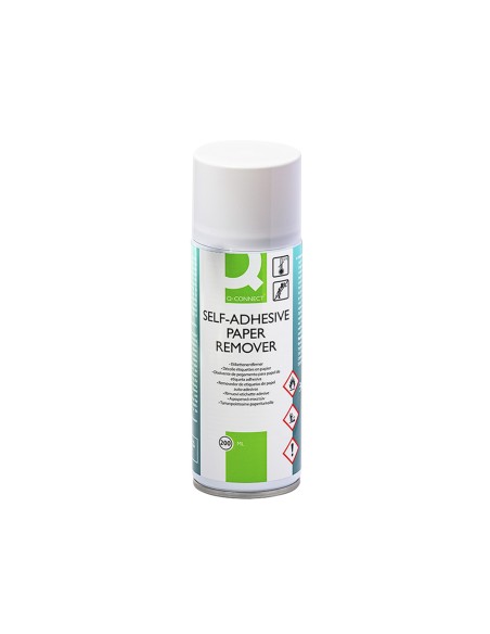 Limpiador de pegamento q-connect para etiqueta adhesiva bote de 200 ml