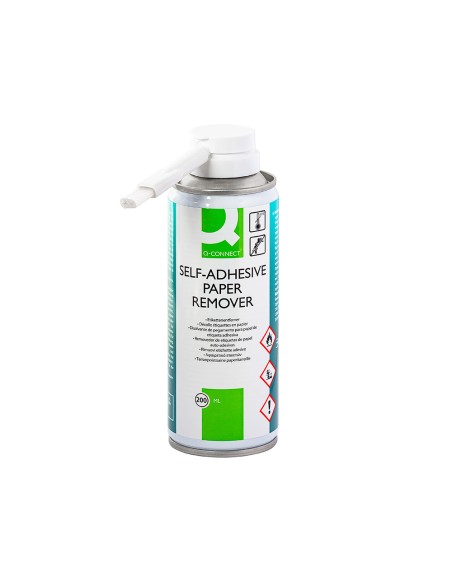 Limpiador de pegamento q-connect para etiqueta adhesiva bote de 200 ml
