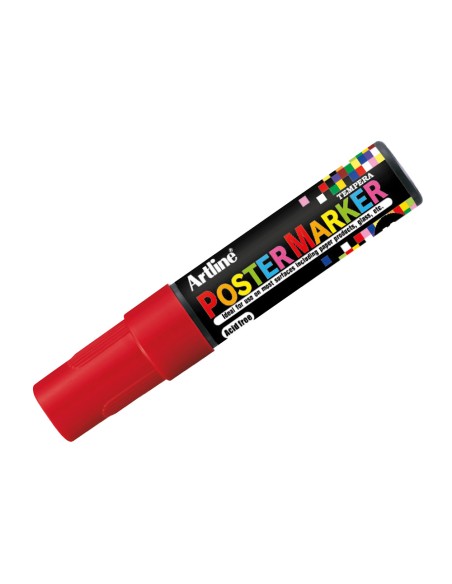 Rotulador artline poster marker epp-12 punta redonda 12 mm color rojo