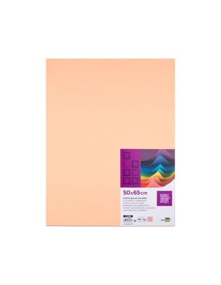 Cartulina liderpapel 50x65 cm 240g/m2 sepia paquete de 25 hojas