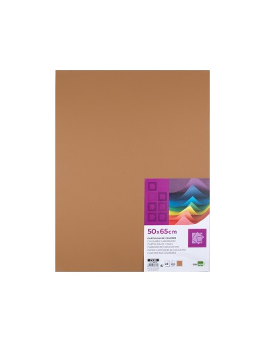 Cartulina liderpapel 50x65 cm 240g/m2 marron...