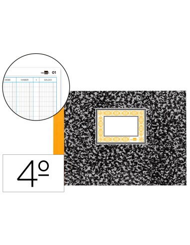 Libro liderpapel cuarto apaisado cartone 100...