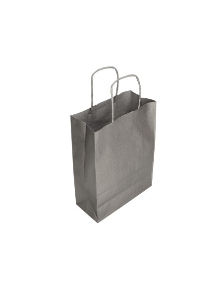 Bolsa kraft q-connect plata asa retorcida 240x100x310 mm