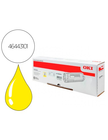 Toner oki laser 46443101 c833 / c843 amarillo...