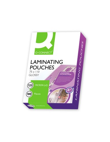 Bolsa de plastificar q-connect 110 x 75 mm 125...